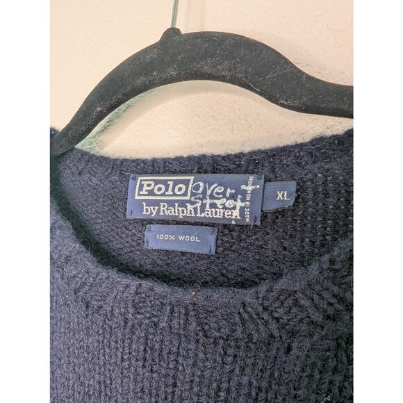 VTG Rare Ralph Lauren American Flag Knit Sweater Women's XL - Picture 4 of 4